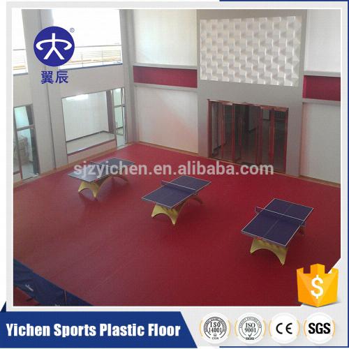 乒乓球館PVC運(yùn)動(dòng)地板，室內(nèi)乒乓球PVC塑膠地板